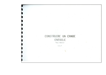 Construire un canoë entoilé : le dossier