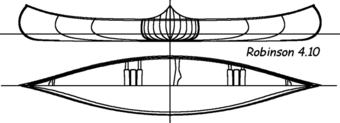 Construire le canoë bois Robinson 4,10m - plans